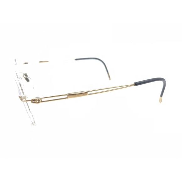Silhouette 5227 20 6051 Titanium Gold Black Rimless Eyeglasses Frames 17 140 - Picture 7 of 13